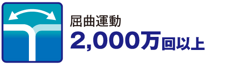 屈曲運動 2,000万回以上